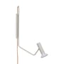 Applique avec prise Wally métal beige / H 58 cm - Orientable - HÜBSCH