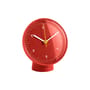  Desk clock plastic material red / Jasper Morrison - Recycled - Hay