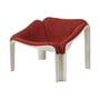 Fauteuil rembourré F300 tissu rouge / Pierre Paulin, réédition 1965 - Gubi