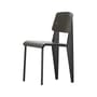 Stuhl Standard SP plastikmaterial schwarz / By Jean Prouvé, 1934 - Metall und Kunststoff - Vitra