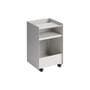 Servierwagen auf Rollen Folded Low metall grau / Aufgeklappt – H 61,5 cm - Muuto