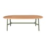 So'O Oval table wood green / 220 x 95 cm - 9 to 10 people - Fermob
