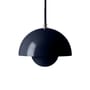 Suspension Flowerpot VP10 métal bleu / Ø16 cm - By Verner Panton, 1968 - &tradition
