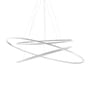 Ellisse Triple LED Pendant metal white / 135 x 70 cm - Upwards & downwards light - Nemo