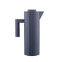 Pichet isotherme Plissé plastique gris / 1 L - Résine thermoplastique - Alessi