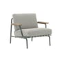 Poltrona imbottita Settle tessuto grigio - Muuto