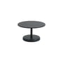 Tavolino Linear metallo nero / Ø 70 x H 40 cm - Muuto