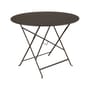 Klapptisch Bistro metall braun / Ø 96 cm - 5 Personen / Sonnenschirmloch - Fermob