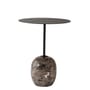 Guéridon Lato LN8 métal marbre marron noir / Marbre - Ø 40 x H 50 cm - &tradition