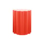 Hocker Colonna plastikmaterial rot / H 46 cm x Ø 34,5 cm - von Ettore Sottsass - Kartell