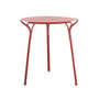 Runder Tisch HiRay metall rot / Metall - Ø 60 cm - Kartell