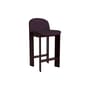 Sedia da bar Chisel 35 Low tessuto viola / Altezza 65 cm - Imbottitura in Tessuto - Hay