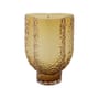Vase Arura Trio verre orange / 18,5 x 16,2 x H 25 cm - Verre texturé - AYTM