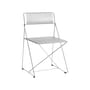 Chaise empilable X-Line INDOOR métal argent / Réédition 1977 - Acier perforé - Hay