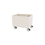 Coffre à roulettes Colour Box II bois blanc / 46.8 x 35,4 x H 37.8 cm - MONTANA