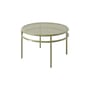 Couchtisch T37 Tressée metall grün / Ø 80 x H 50 cm - Tablett aus Flechtwerk - Tolix