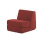 Poltroncina Galeotta tessuto rosso / Poltrona trasformabile - Riedizione del 1968 - Zanotta