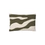 Housse de coussin Marlie vert / 60 x 40 cm - Broderies relief - BROSTE COPENHAGEN