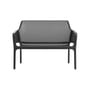Banc avec dossier Net noir / Empilable - L 116 cm - NARDI