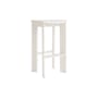 Sgabello alto Chisel 30 High legno bianco / H 75 cm - Hay