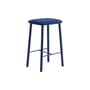 Sgabello bar Bird tessuto blu / H 65 cm - Imbottito - raawii