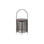 Mora LED Outdoor solar lamp textile grey / Handle - Solar or mains Refill / Ø 26 x H 54 cm - Polypropylene rope - Vincent Sheppard