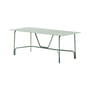 Table rectangulaire Salo métal vert / 203 x 90 cm - Unopiu