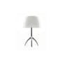 Tischleuchte Lumière Piccola metall glas weiß / mit Dimmer - H 35 cm - Foscarini