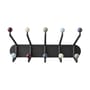Capture SC76 Wall coat rack metal multicoloured grey / 10 pivoting arms - W 55 x H 25 cm - &tradition
