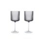 Bicchiere vino rosso Ripple vetro grigio / Set di 2 - 32,5 cl - Ferm Living