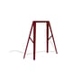 Lampada da tavolo Bridge 2 LED metallo rosso / L 29 x H  28 cm - Foscarini