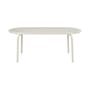 Table ovale Groove métal beige / 186 x 86 cm - Tom Dixon