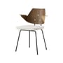 RFH RD7 Armchair natural wood / Robin Day, 1951 - Upholstered seat - &tradition