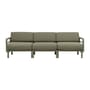 Canapé de jardin modulable Maximo tissu vert / 3 places - L 253.5 cm - NARDI