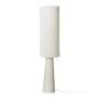 Lampada a stelo Cone ceramica bianco / H 150 cm - Gres e lino - HK LIVING
