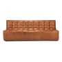 Divano destro N701 pelle marrone / 3 posti - L 210 cm / Pelle - Ethnicraft