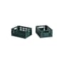 Lot de 2 paniers Colour Crate MINI plastique vert / 17 x 13 cm - Recyclé - Hay