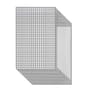Quaderna 150 Rug textile white / 200 x 300 cm - Superstudio, 1972 / Handcrafted - Zanotta