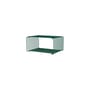 Scaffale Panton Wire Single Half metallo verde / 34,8 x H 17,2 x P 25,7 cm - Verner Panton, 1971 - MONTANA