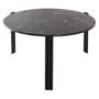 Tribus Coffee table marble black / Ø 80 x H 45 cm - Marble - AYTM