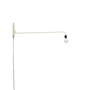 Applique con presa Petite Potence metallo bianco / Jean Prouvé (1947) - L 104 cm - Vitra