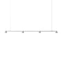Sospensione Hat Linear Large metallo grigio / L 167 cm - Normann Copenhagen