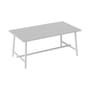 Table rectangulaire Fred's métal gris / 170 x 90 cm - 6 personnes - Fatboy