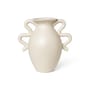 Vase Verso keramik weiß beige / Ø 18 x H 27 cm - Ferm Living