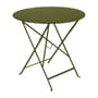 Klapptisch Bistro metall grün /Ø 77 cm - 3/4 Personen - Loch für Sonnenschirm - Fermob