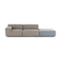 Canapé de jardin modulable Plastics OUTDOOR x Liberty tissu beige / L 264 cm - Kartell