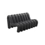 Sofa Extra Bold Sofa textil grau / 2-Sitzer - L 148 cm (8 Röhren) - Moustache