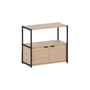 Regal UNIT 2 metall schwarz / H 75 cm x B 84 cm - 2 Türen - TIPTOE