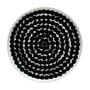 Assiette à dessert Räsymatto céramique blanc noir / Ø 20 cm - Marimekko