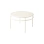 T37 Tressée Coffee table metal white / Ø 80 x H 50 cm - Woven Tray - Tolix
